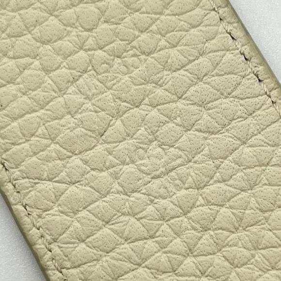 Size 95CM - Louis Vuitton San Tulle White Leather Men's Belt - Picture 6 of 6